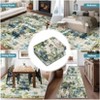 Soft Modern Abstract Low Pile Washable Area Rug Indoor with Non-Slip Backing - 4 of 4