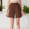 Anna-Kaci Women's Mid-Length Elastic Waist Shorts with Side Pockets Lightweight for Everyday Wear - 2 of 4