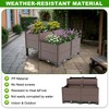 Chic Crate 31.5x31.5in Raised Garden Bed – Polypropylene | 440lb Capacity | Drain Outlet + Frost/Heat Resistant | Outdoor Veggie/Flower/Herb - 3 of 4