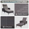 Buenhomino Outdoor Chaise Lounge Chairs Set, Set of 2 Wicker Patio Reclining Chairs with Adjustable Backrest and Cushion, Rattan Lounger for Pool - 3 of 4