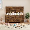 Storage Chest, Storage Bench with Safety Hinge, Flip Top Wood Blanket Storage Trunks Chest for Entryway, Living Room - 4 of 4