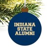 Indiana State University Alumni Wood Christmas Tree Holiday Ornament - 4 of 4