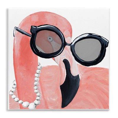 Stupell Industries Flamingo with Glam Pearls, 12" x 12"