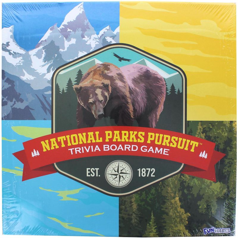 UT Brands National Parks Pursuit Family Trivia Board Game | 2+ Players, 1 of 2