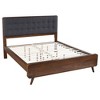 California King Platform Bed with Upholstered Headboard for Bedroom - 2 of 4