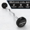Synergee Fixed Easy Curl Barbell - 2 of 4
