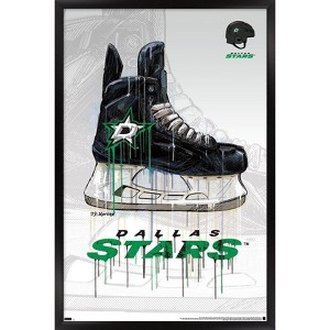 Trends International NHL Dallas Stars - Drip Skate 21 Framed Wall Poster Prints - 1 of 4