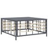 vidaXL Patio Table Anthracite 27.6 in.x27.6 in.x13.4 in. Poly Rattan - 2 of 4