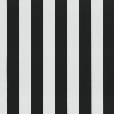 Black and White Cabana Stripe Outdoor Throw Pillows, Set of 2