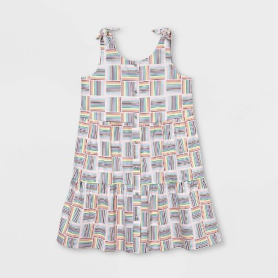 Pride Gender Inclusive Kids' Dress - White S