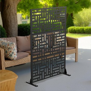 71.37x46.8x15.6 Inch Black Galvanized Sheet Screen Measuring - 1 of 4
