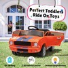 Licensed Shelby GT350 12V Toddler Ride on Toys Cars, Kids Electric Vehicle w/Remote Control, Soft Start, Rear Suspension, Bluetooth, 3 Point Safe Belt - 4 of 4