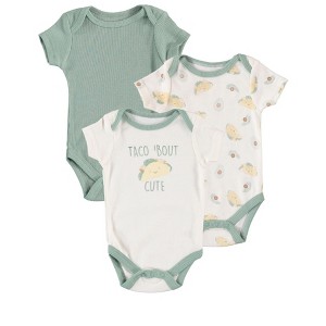 Kyle and Deena Cute Baby Boy Clothes Ribbed bodysuit for Newborn - 1 of 3