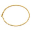 Black Bow Jewelry 3.6mm 14k Yellow Gold Polished Solid Half Round Hinged Bangle Bracelet - 2 of 4