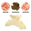 Unique Bargains Women's Plastic Claw Hair Clips Barrettes White Brown Light Orange 3.94''x1.54''x1.77'' 3Pcs - 3 of 4