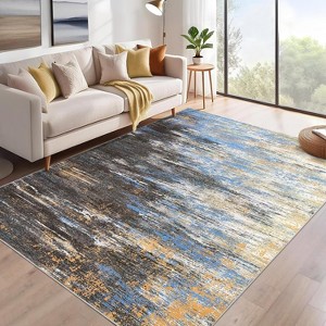 Artistic Runner Rug, Washable Non Slip Low Pile Soft Floor Carpet for Kitchen, Entryway, Bedroom, Hallway & Bathroom - 1 of 4