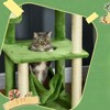 Mewoofun Cat Tree with Hammock,Indoor Cat Tower with Scratching Post, Platforms,Play Ball,19"*19"*56" - 4 of 4