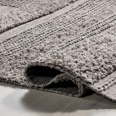 Jermund Textured Cotton-Blend Area Rug