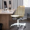 NicBex Adjustable Plastic Armless Swivel Office Chair for Gaming Work Study Vanity,Living Room - 2 of 4