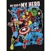 Men's Marvel My Dad is My Hero Long Sleeve Shirt - 2 of 4