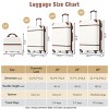 4 Piece ABS Luggage Set with Spinner Wheels TSA Lock and Travel Cosmetic Case Lightweight for Vacation - Cuddlewood - 4 of 4