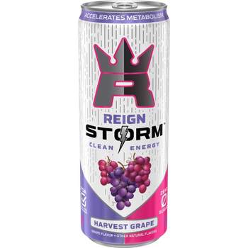 Reign Storm Harvest Grape Energy Drink - 12 fl oz Cans