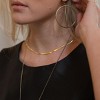 sanctuaire Herringbone Snake Chain Necklace 14K Solid Gold - 2 of 3