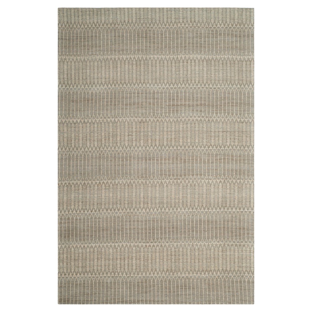 Camel/Gray Stripe Woven Area Rug 4'x6' - Safavieh