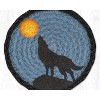Earth Rugs Hand-Stenciled Animal Motif Coaster – 7" Jute - 2 of 3