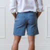 Hope & Henry Mens' 8" Relaxed Linen Short (Dark Blue and Natural Linen Stripe, 35) - 3 of 4