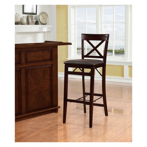 Triena X Back Folding Bar Stool Linon