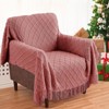 Inhand Knitted Gift Throw Blanket for Couch and Bed, 50"x60" Romatic Lightweight Decorative with Tassel, Farmhouse Warm Woven for Women - 4 of 4