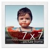 PosterPalooza | Square Classic Modern White Picture Frame - UV Acrylic, Foam Board Backing, Hanging Hardware - 2 of 4
