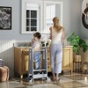Qaba Toddler Tower with Safety Rail, Adjustable Height Toddler Kitchen Stool Helper with Handlbar, for Bathroom, Kitchen, Sink - 3 of 4