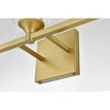 Elegant Lighting Gianni 3 light Brass and Clear Bath Sconce - image 3 of 4