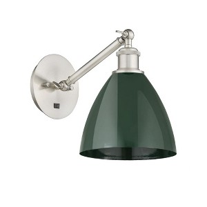Plymouth Dome - 1 Light Wall Sconce In Industrial Style-13.25 Inches Tall and 7.5 Inches Wide - 1 of 1