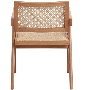 Velentina Rattan & Natural Finish Arm Chair (Set of 2) - 1 of 4