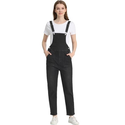 INSPIRE CHIC Women's Casual Adjustable Denim Bib Long Overalls Jeans Pants Jumpsuits