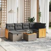 vidaXL Garden Sofa Set Grey - 2 of 4