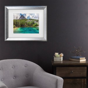 Trademark Fine Art Pierre Leclerc Grassi Lakes Matted Framed Art - 1 of 4