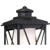 Minka Lavery Modern Outdoor Post Light Fixture Matte Black 20 3/4" Etched Opal Glass Shade for Exterior Barn Deck Porch Yard Patio - 3 of 3