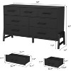 TackView 52" 7-Drawer Dresser for Bedroom - Freestanding Wooden Storage Chest with Ample Drawers for Living Room, Entryway - 3 of 4