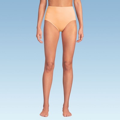Lands' End Women's Sculpting Suit Chlorine Resistant Targeted Control Retro High Waisted Bikini Swim Bottoms