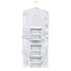 Hastings Home Hanging Dual-Sided Wrapping Paper Storage and Organizer With Clear Compartments - White - 2 of 4