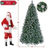 Yaheetech 4.5Ft/6Ft/7.5Ft Pre-decorated Frosted Artificial Christmas Tree - 3 of 4