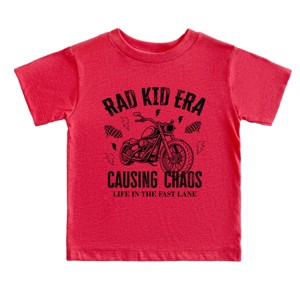 Rad Kid Era Causing Chaos - Youth Short Sleeve Graphic T-Shirt and Toddler Short Sleeve Graphic T-Shirt - 1 of 3