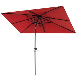 Crestlive Products 9 x 5 FT Patio Outdoor Umbrella  Rectangular Tilting Parasol Waterproof - 1 of 4