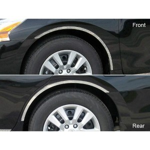 QAA is Compatible with 2013-2015 Nissan Altima 4 Piece Stainless Wheel Well Accent Trim, 0.875" Width WQ13550 - 1 of 4