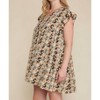 Women's Floral Ruffle Tiered Dress - entro - 2 of 4