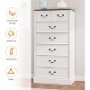 7 Drawers Rustic Dresser for Bedroom, Wood Modern Dresser Chest of Drawers Organizer Storage - 3 of 4